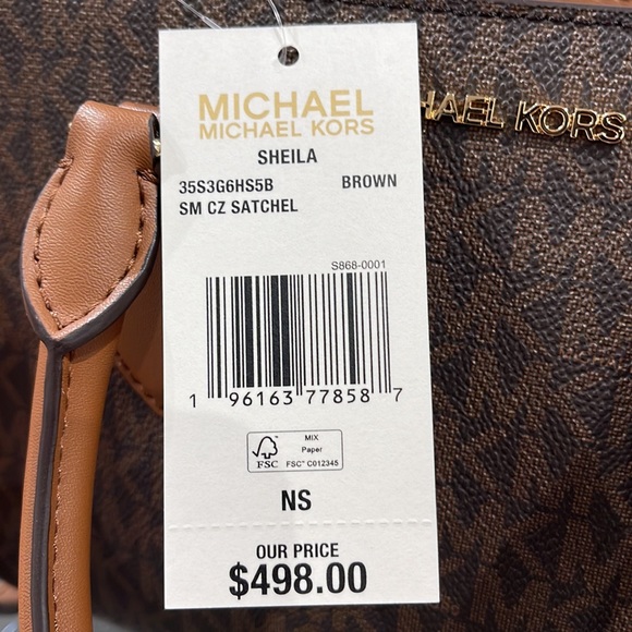 Michael Kors Small Sheila Satchel Crossbody
Bag Brown
NWT - Picture 10 of 16